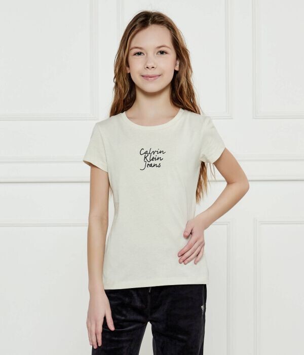 

Футболка Calvin Klein Jeans Slim Fit, бежевый