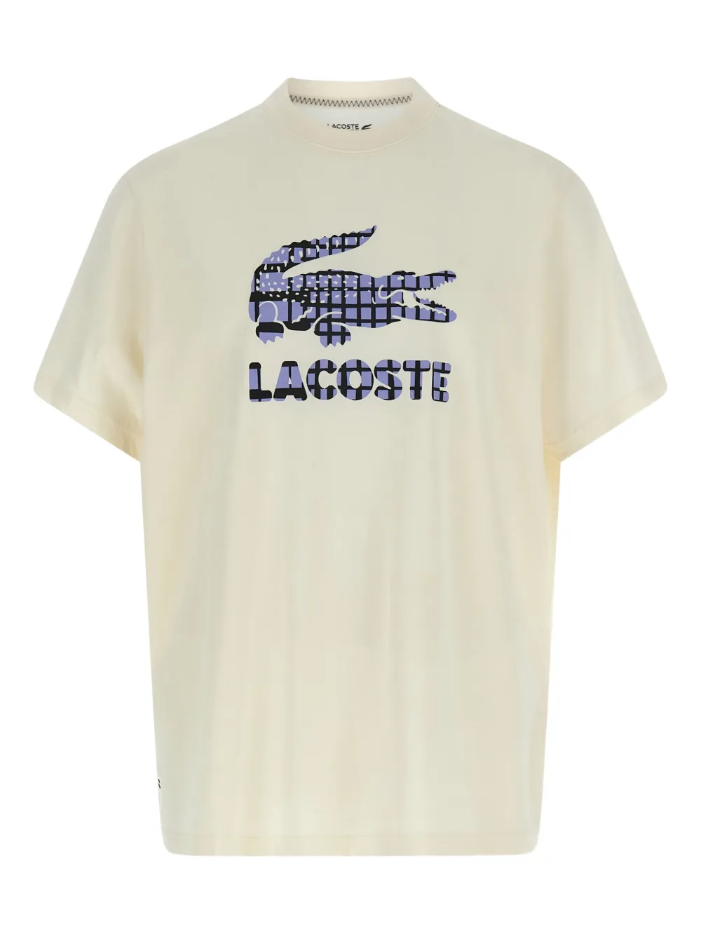 

Футболка с круглым вырезом и принтом крокодила X Даниила Медведева Lacoste, нейтральный