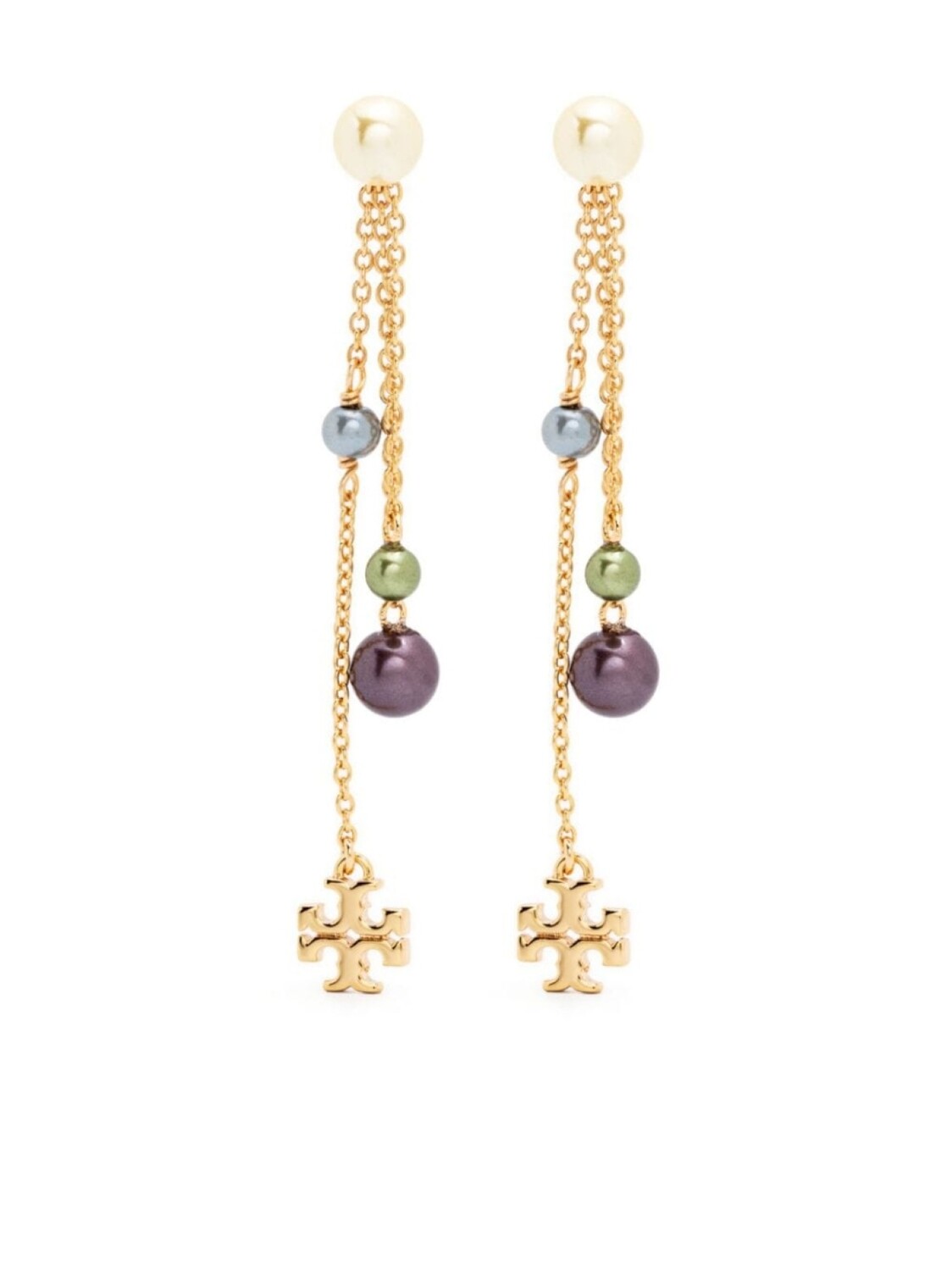 

Серьги-подвески Kira с жемчугом Tory Burch, золотой