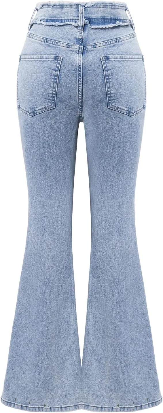 Джинсы клеш Light Blue, Pearl — фото 2