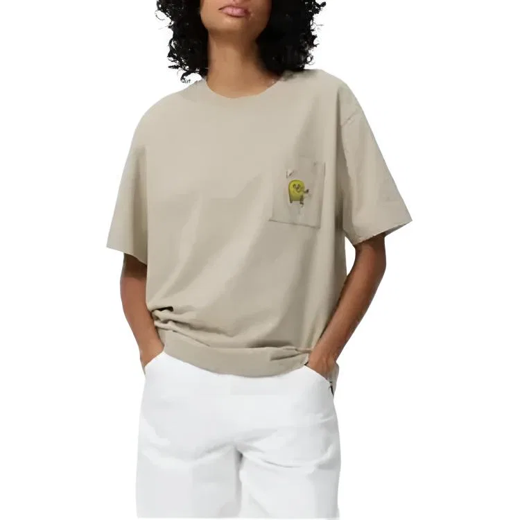Футболка x JIYINGSHE, LIANMINGKUAN SS26 Unisex UNIQLO, Beige — фото 3