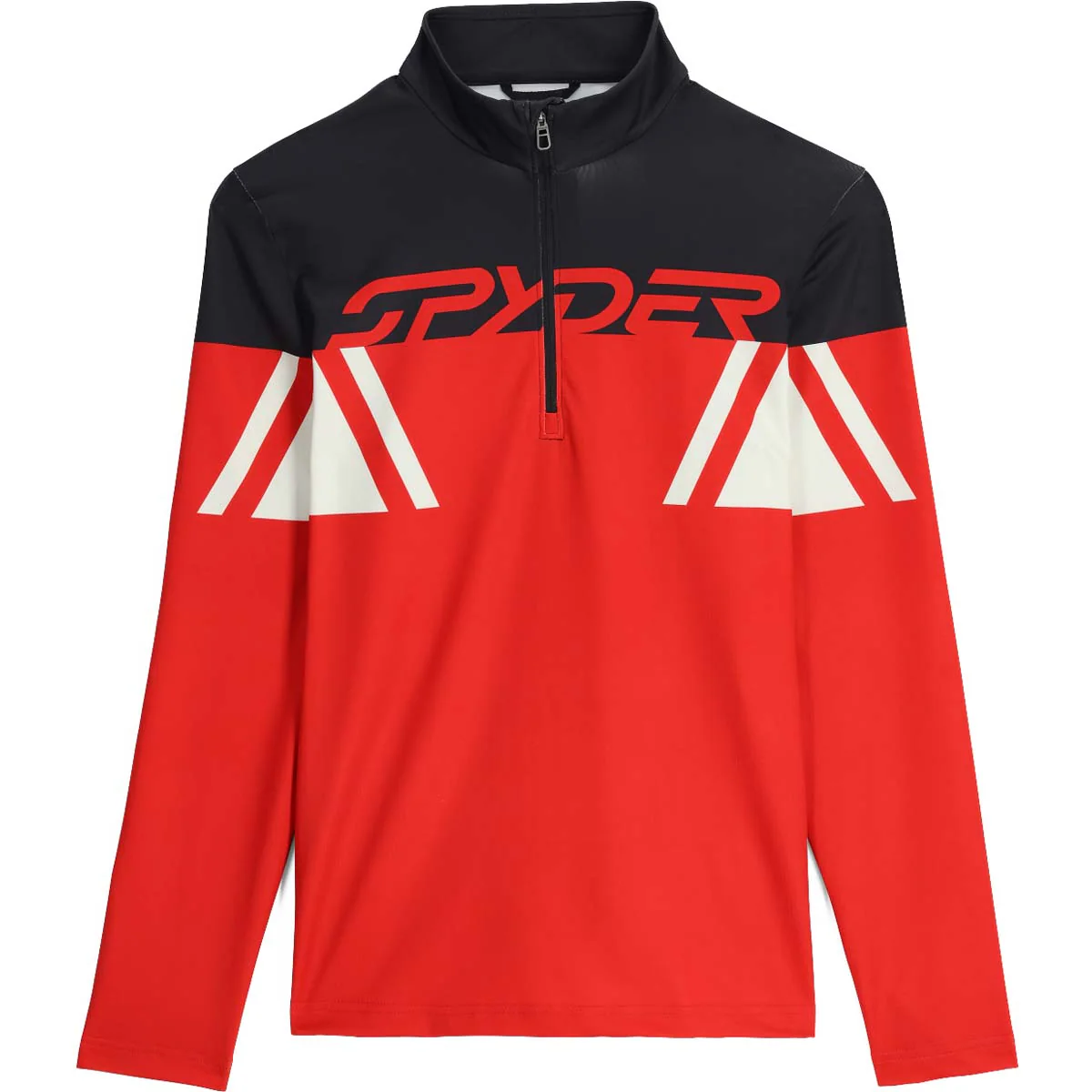 

Мужская футболка Podium 1/2 Zip Spyder, красный
