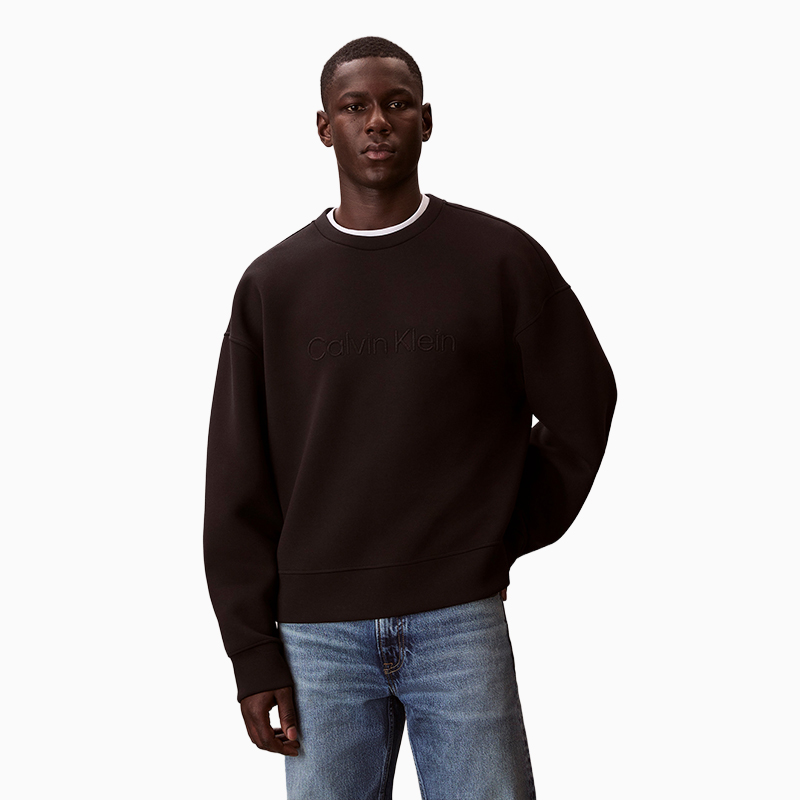 

Свитшот мужской с круглым вырезом Moderate Calvin Klein, ub1-space черный
