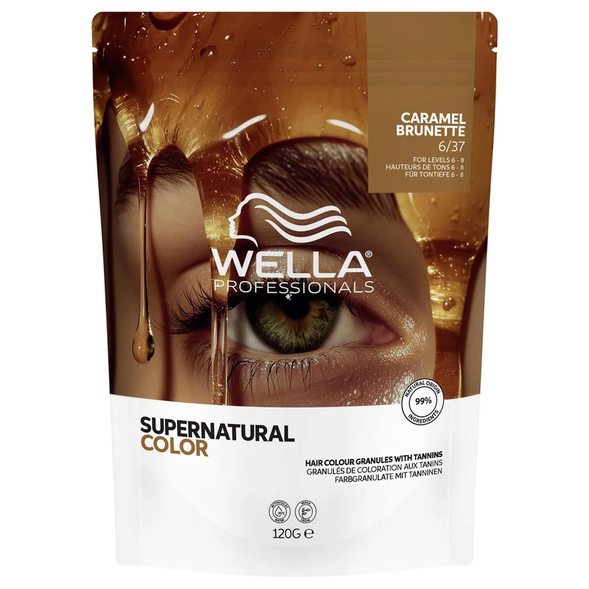Профессиональная краска для волос Wella Supernatural Color 6/37 Caramel Brunette Wella