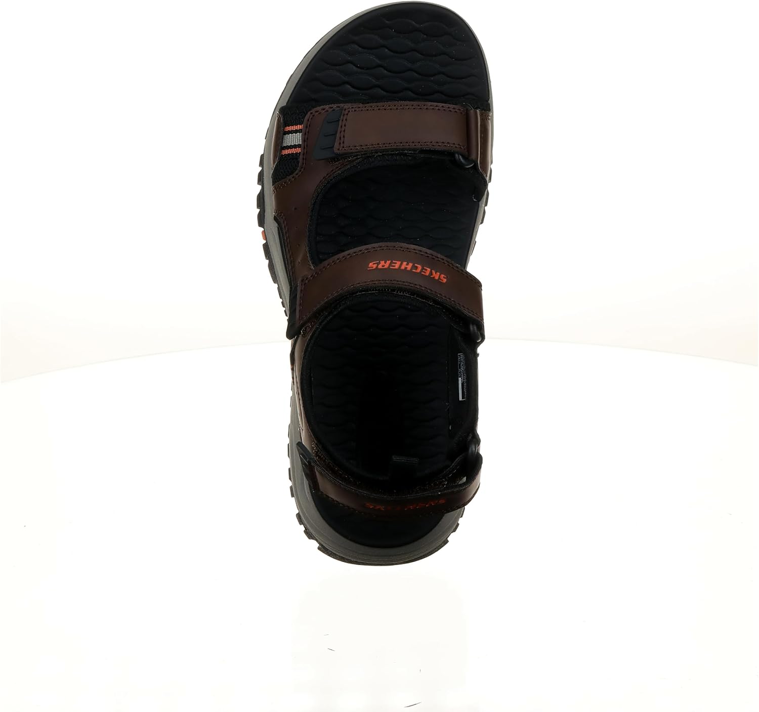 Мужские спортивные сандалии Skechers с ремешком на щиколотке, коричневый — фото 2