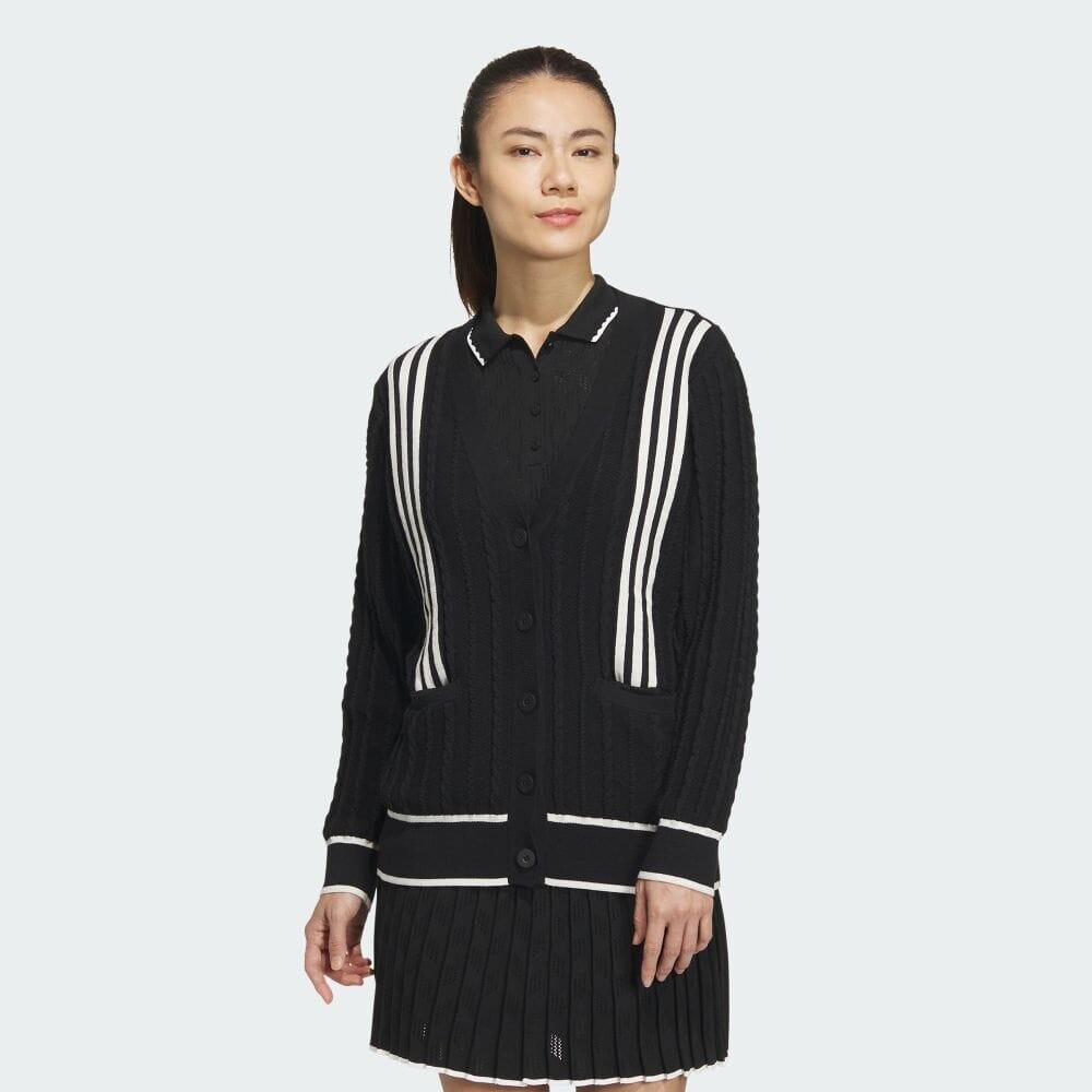 

Куртка Adidas ULT365 PRIMEKNIT cable cardigan, черный