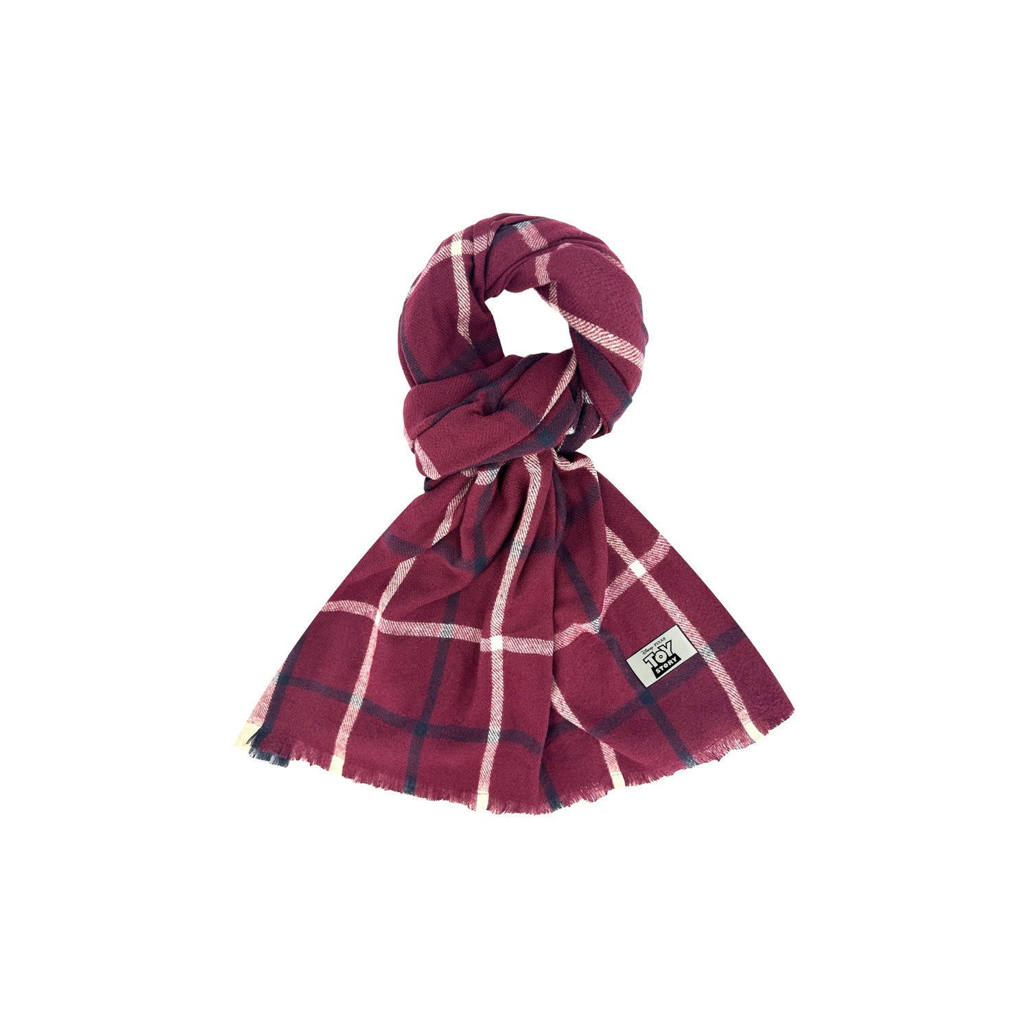 

Disney Полиэстеровый вязаный шарф унисекс, Red Plaid