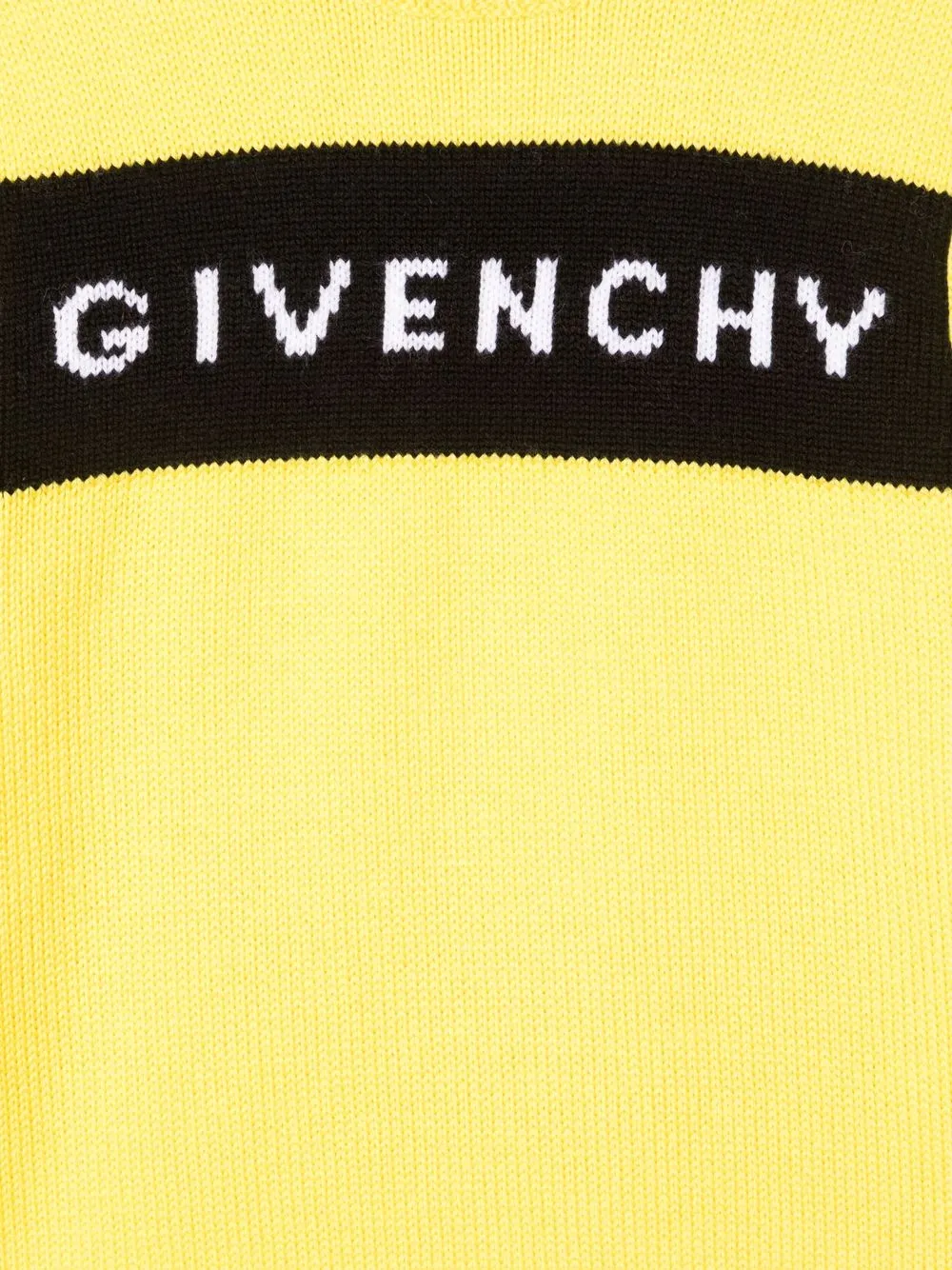 Свитер вязки интарсия с логотипом Givenchy Kids, желтый — фото 3