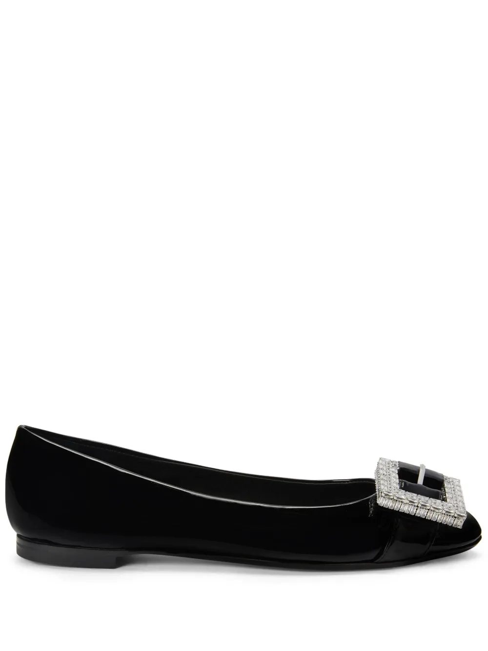 Балетки с пряжкой Giuseppe Zanotti, черный