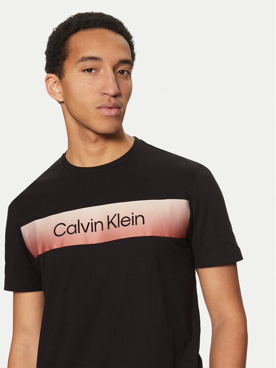 Футболка обычного кроя K10K114163 Calvin Klein, черный — фото 4
