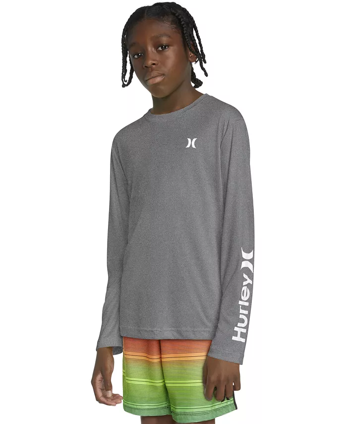 

Футболка с длинным рукавом Big Boys Icon UPF 50+ Hurley, черный