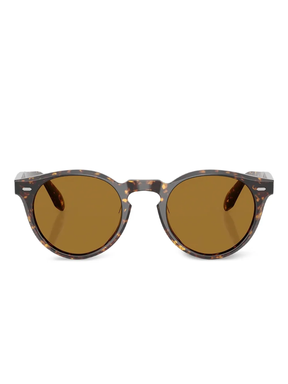 

Солнцезащитные очки черепаховой расцветки Oliver Peoples, коричневый