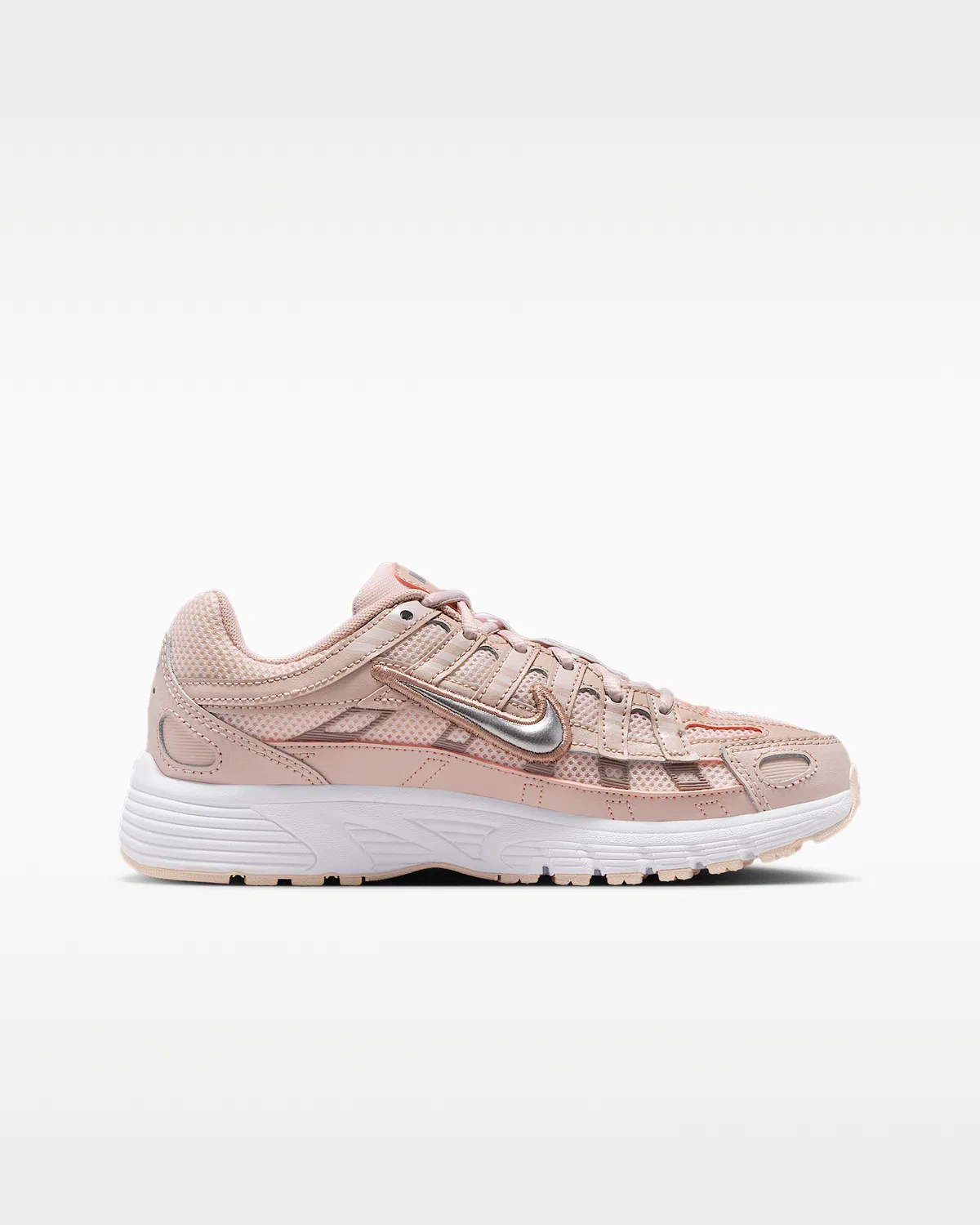 Кроссовки Nike P-6000 для детей, Silt Red/Light Soft Pink/Particle Pink/Metallic Silver — фото 3