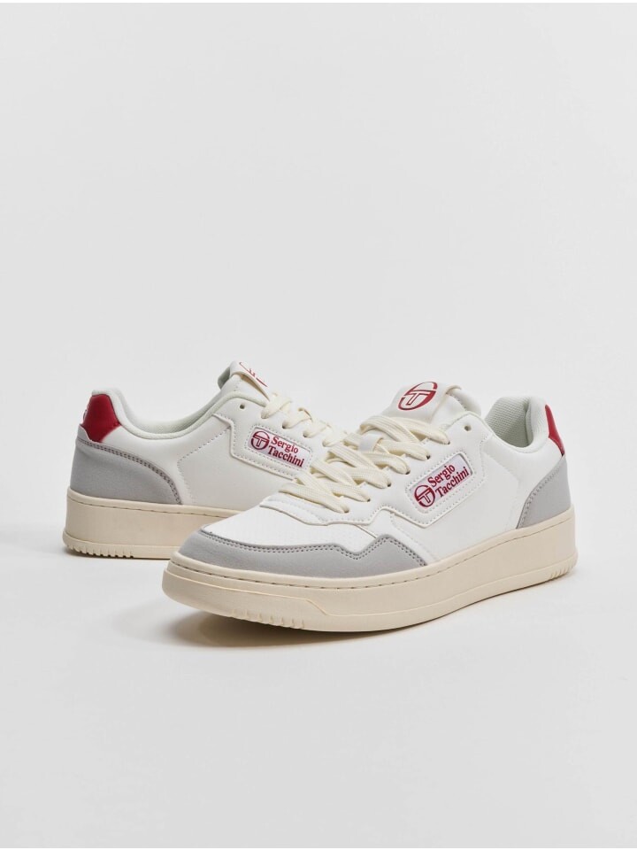 

Кроссовки на шнуровке Sergio Tacchini, цвет white/dark red