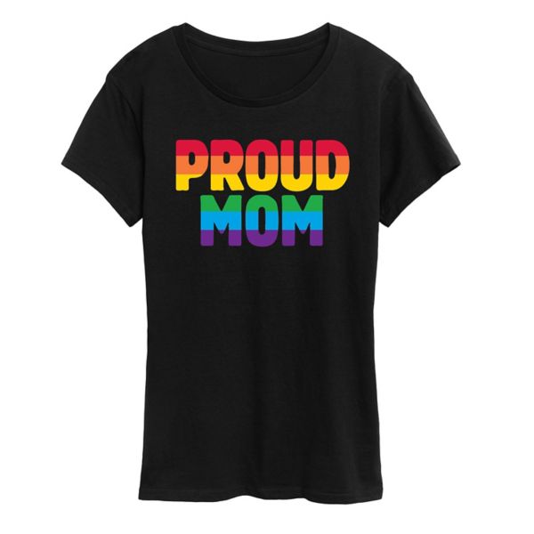 

Футболка для мам с гордой надписью "Proud mom" Unbranded, черный