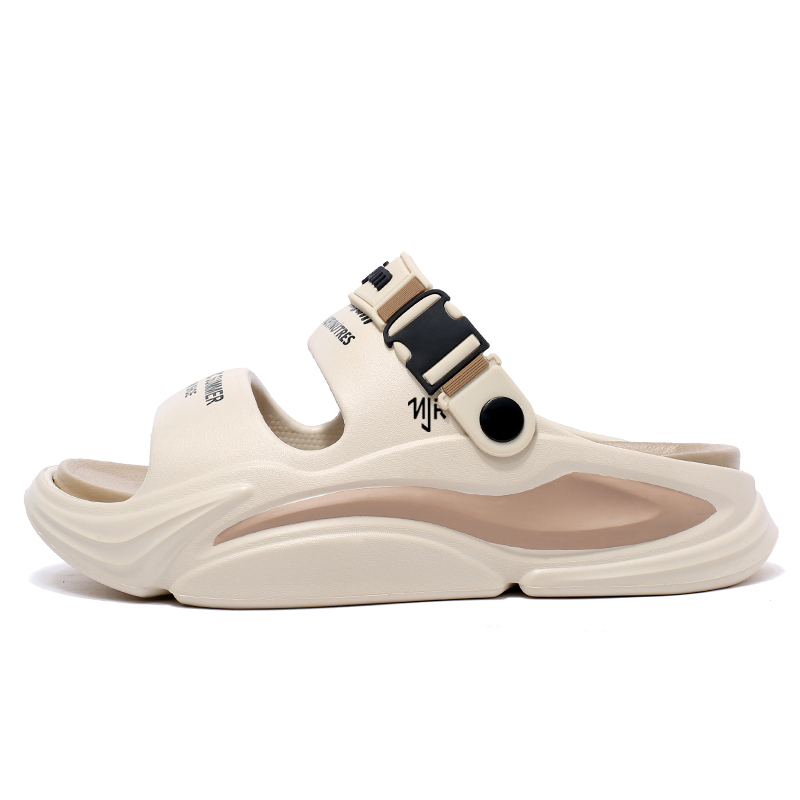 

NANJIREN Пляжные сандалии унисекс бежево-коричневые, цвет Beige Brown