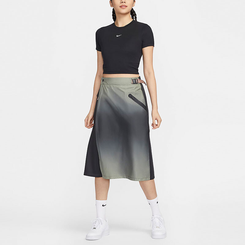 SPORTSWEAR TECH PACK Повседневная длинная юбка женская дымчато-серая Nike — фото 3