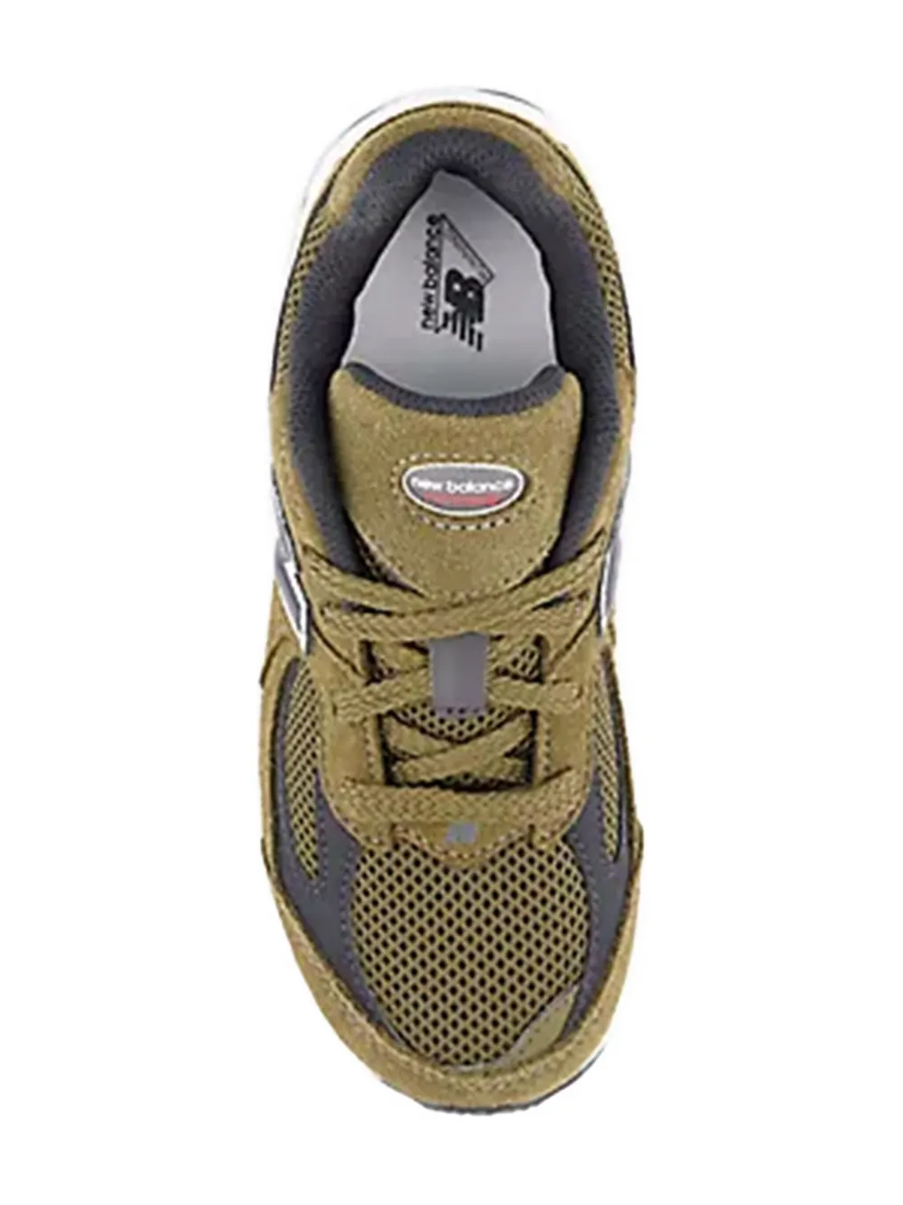 Кроссовки из кожи с сетчатыми вставками 2002 года New Balance Kids, зеленый — фото 3