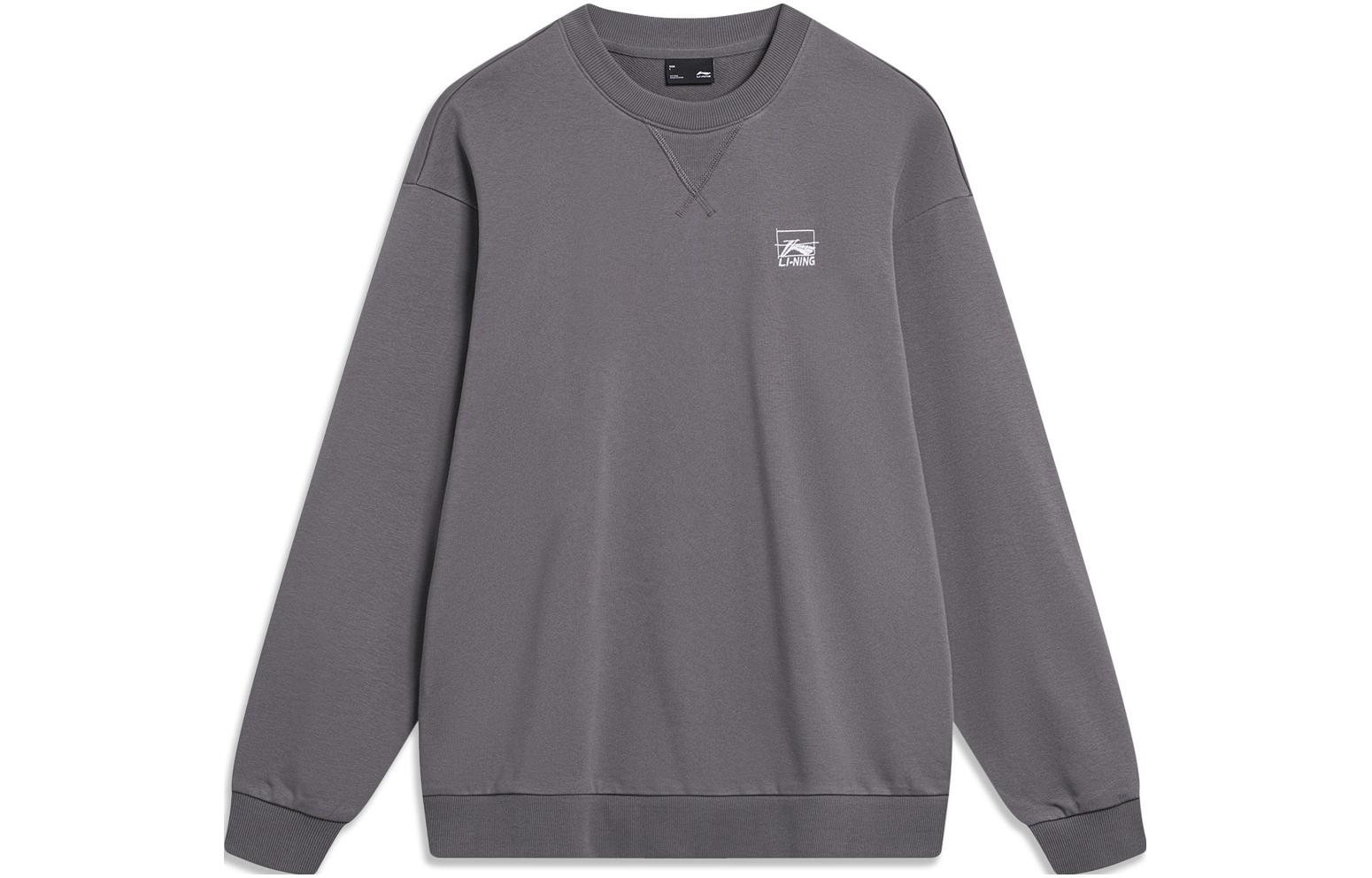 

Свитшот LiNing Sports Fashion Collection унисекс дымчато-черно-серый