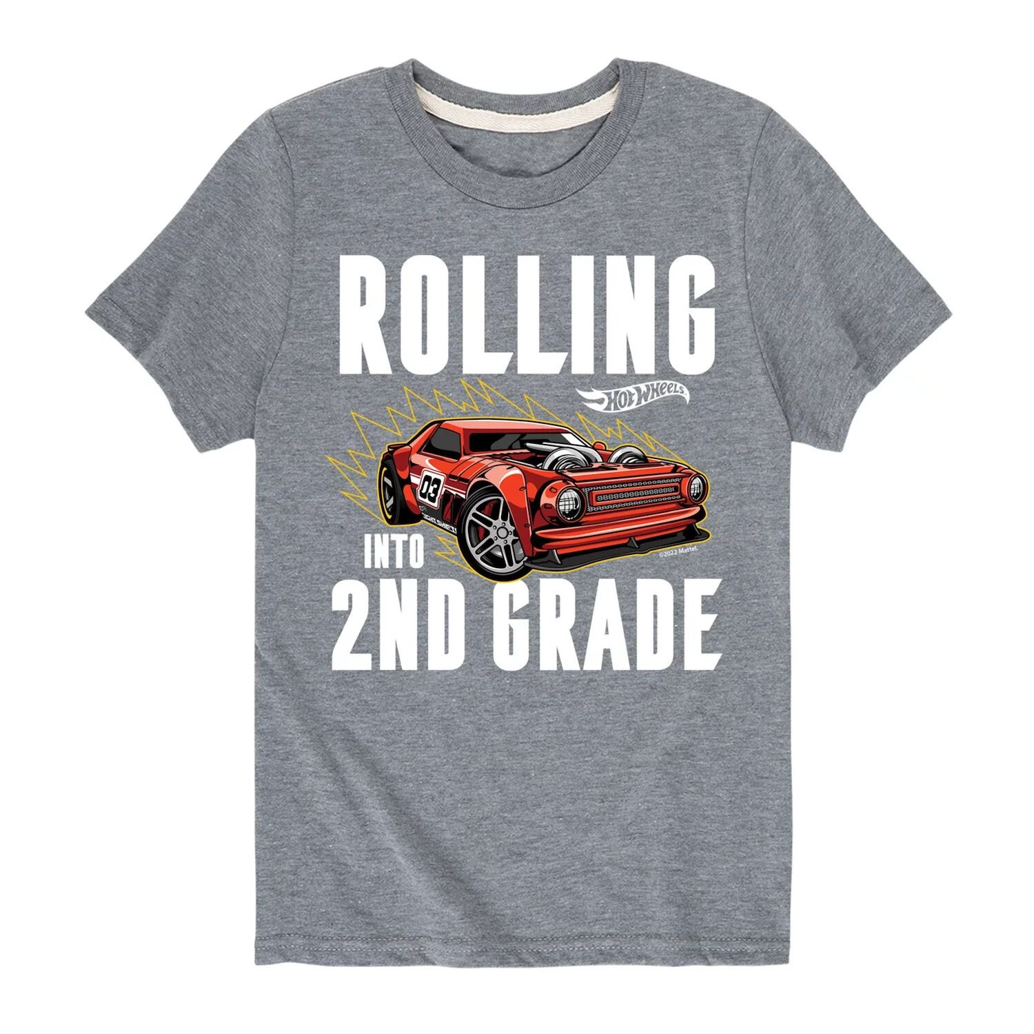 

Футболка с рисунком Hot Wheels Rolling для мальчиков 8–20 лет, 2-й класс Hot Wheels, серый