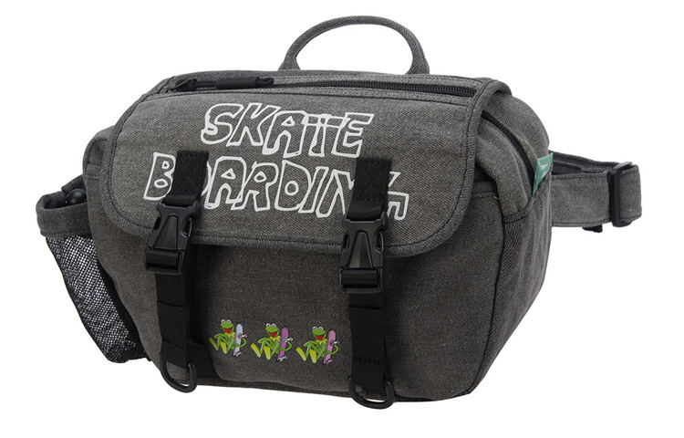 

Сумка через плечо LiNing Disney Collaboration Muppet Comet Products Fabric, черная унисекс