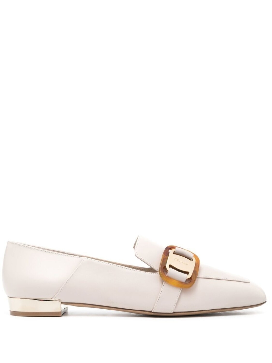 

Кроссовки с декоративной пряжкой Ferragamo, нейтральный цвет