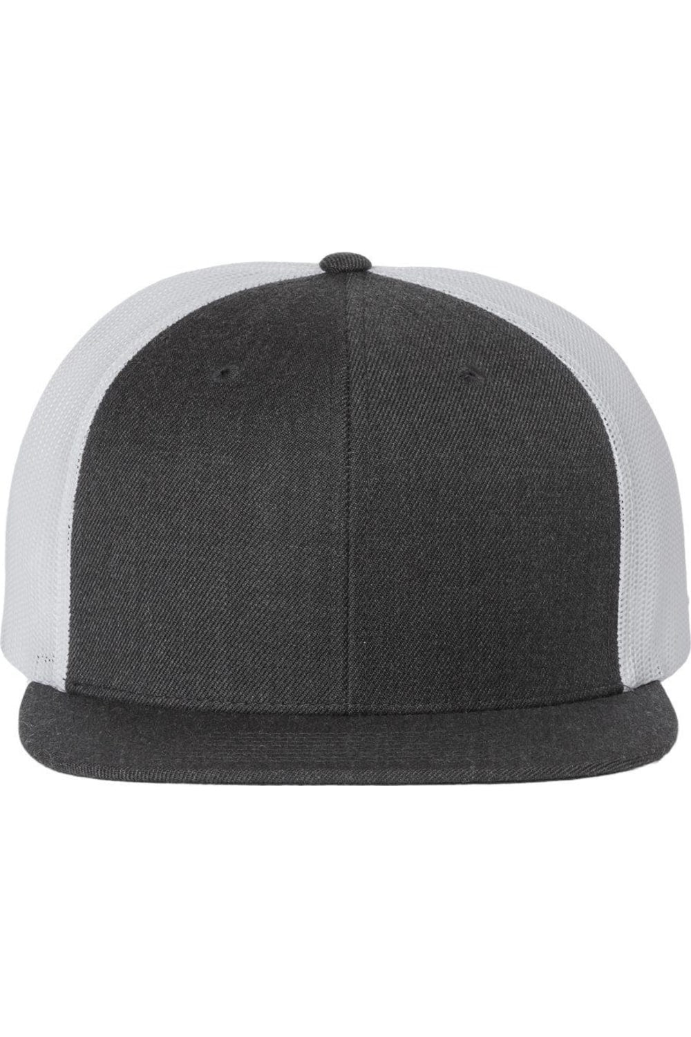 

Кепка дальнобойщика Richardson Wool Blend Flat Bill, цвет heather charcoal/ white