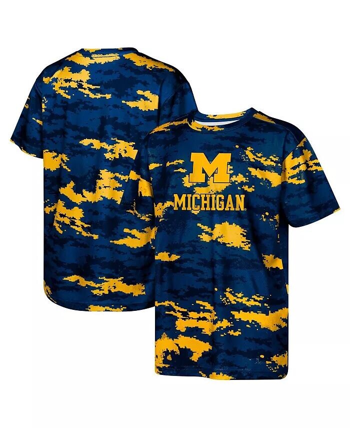 

Футболка Big Boys and Girls Navy Michigan Wolverines Scrimmage Outerstuff