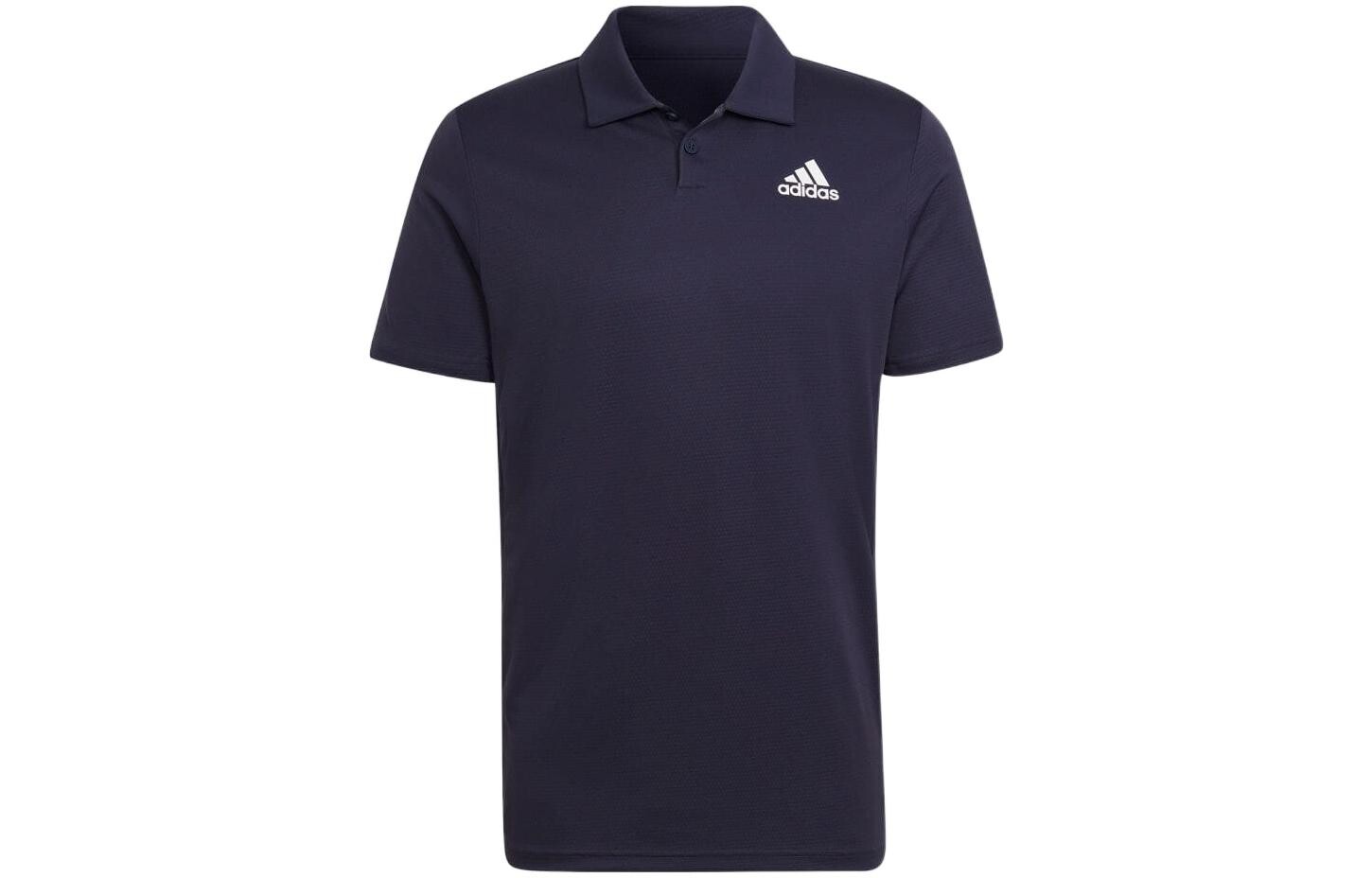 

Рубашка поло мужская темно-синяя Adidas, синий