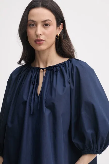 Блузка свободного кроя Polo Ralph Lauren, синий — фото 4