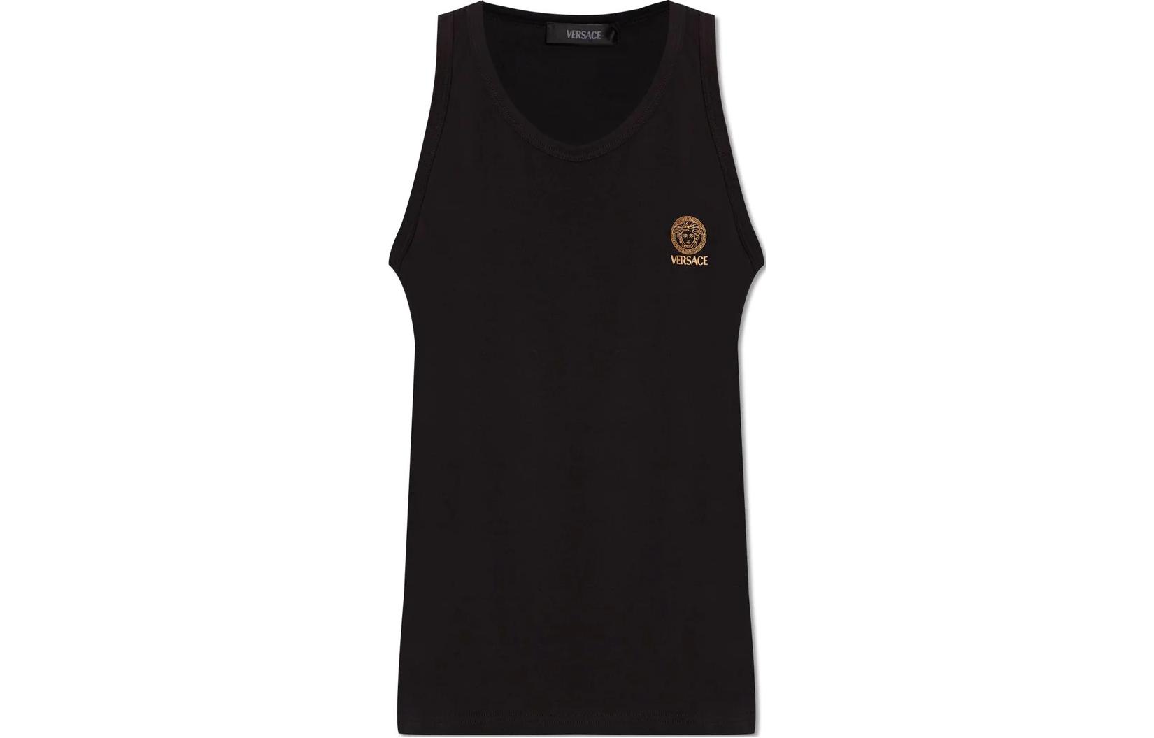 

Растягивающийся топ с принтом Medusa Head VERSACE, черный