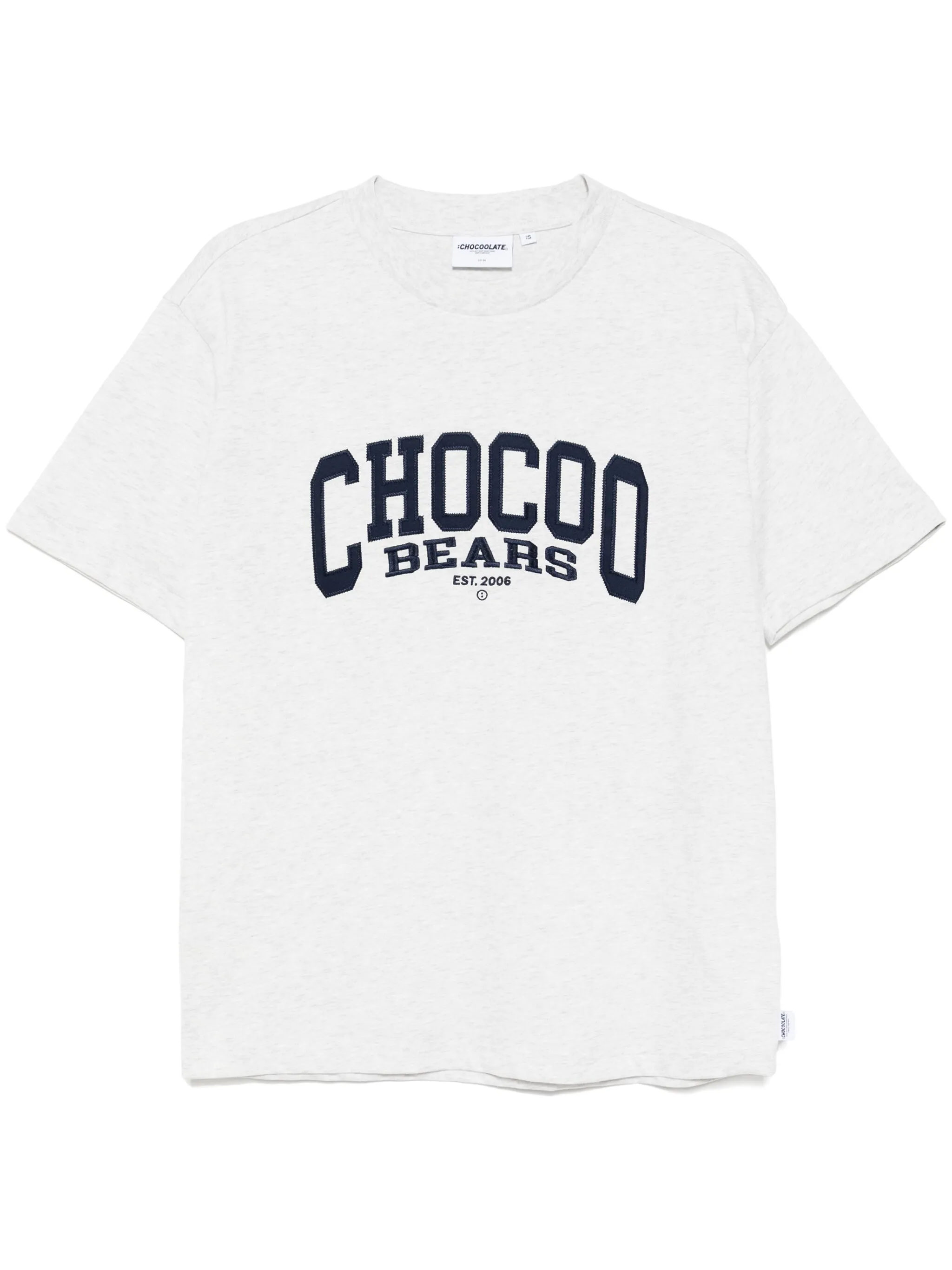 

Футболка с вышитым логотипом Chocoolate, серый