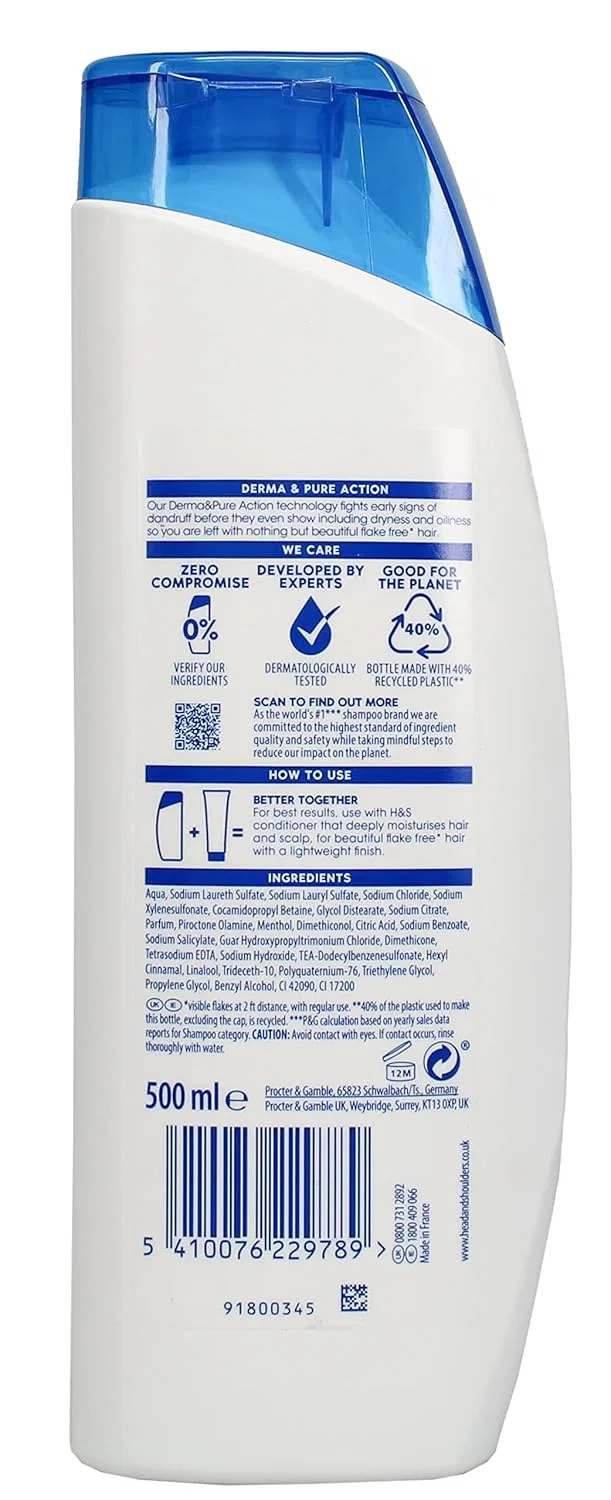 Шампунь Head & Shoulders Menthol 500 мл Head & Shoulders — фото 2