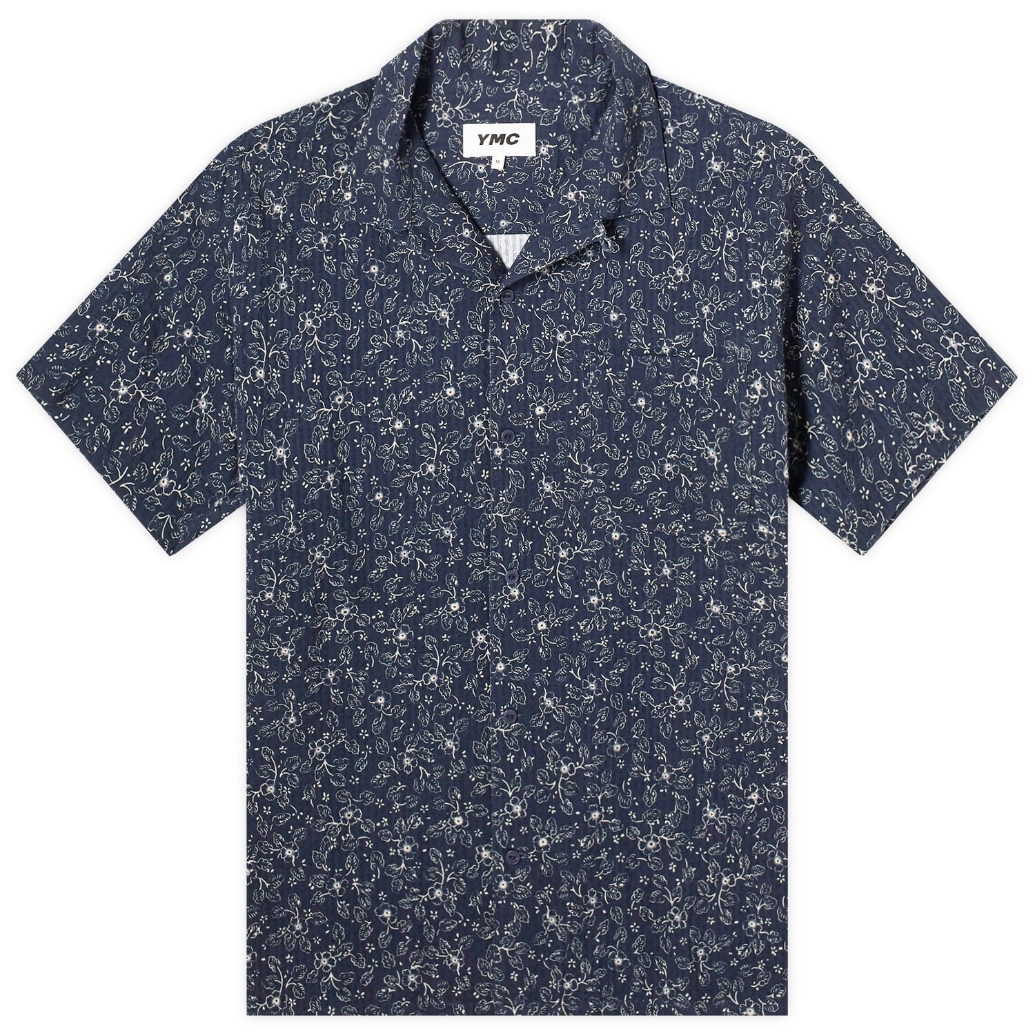 

Рубашка Ymc Malick Vacation Shirt, цвет Navy & Ecru