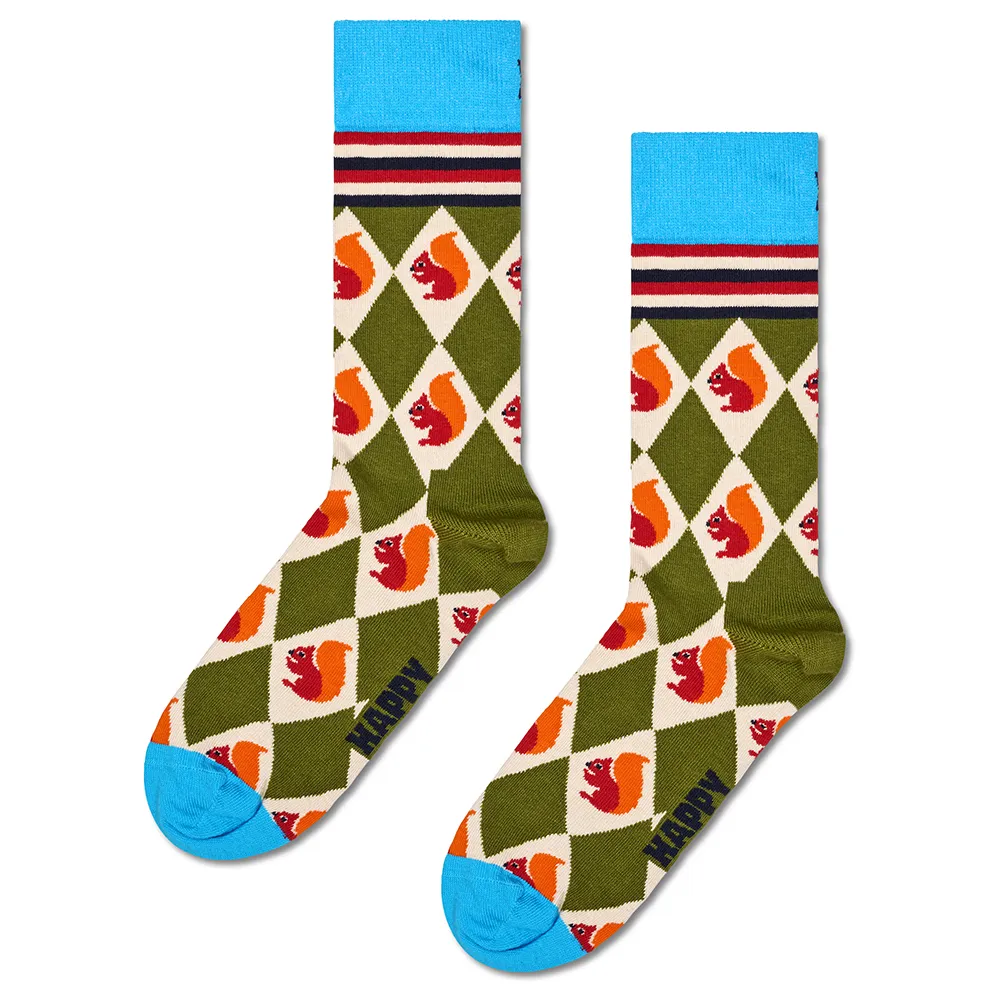 

Носки Happy Squirrel argyle crew, зеленый