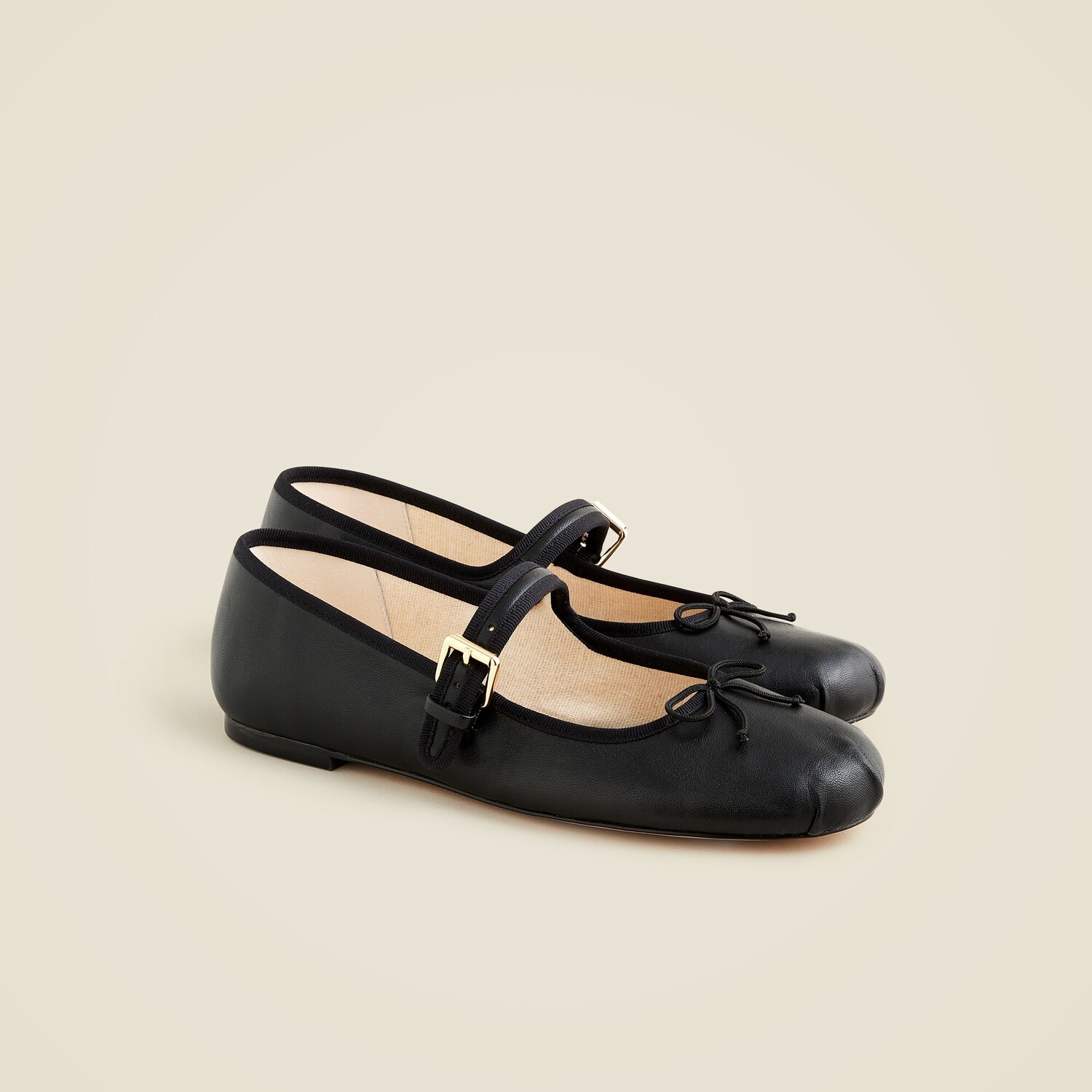 

Балетки Logan Mary Jane из кожи J.Crew, черный