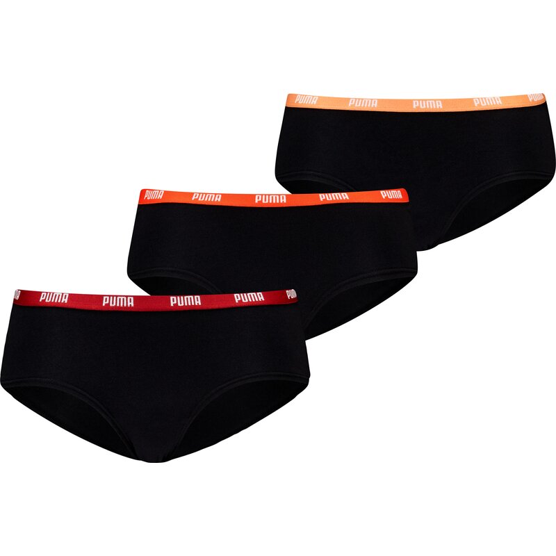 

Нижнее белье - боксеры-шорты хипстерские, упаковка из 3 пар для женщин Puma, мультиколор