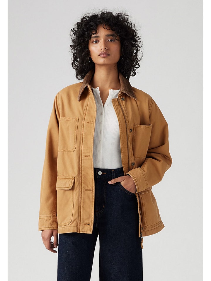 

Пиджак-рубашка цвета верблюжьей шерсти Levi's