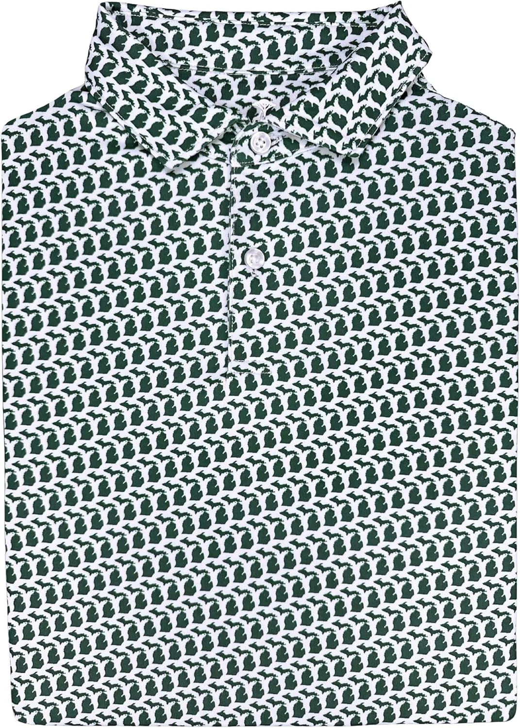 

State Print мужская поло для гольфа — университетская поло с влагоотводящим эффектом Dry Fit, короткий рукав, Regular Fit Warner Safari