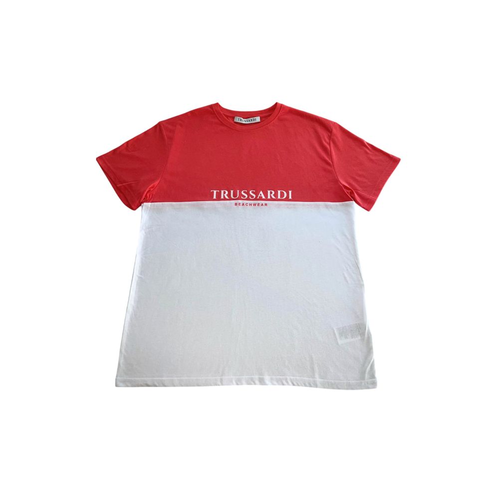 

Белая футболка из полиэстера Trussardi Beachwear