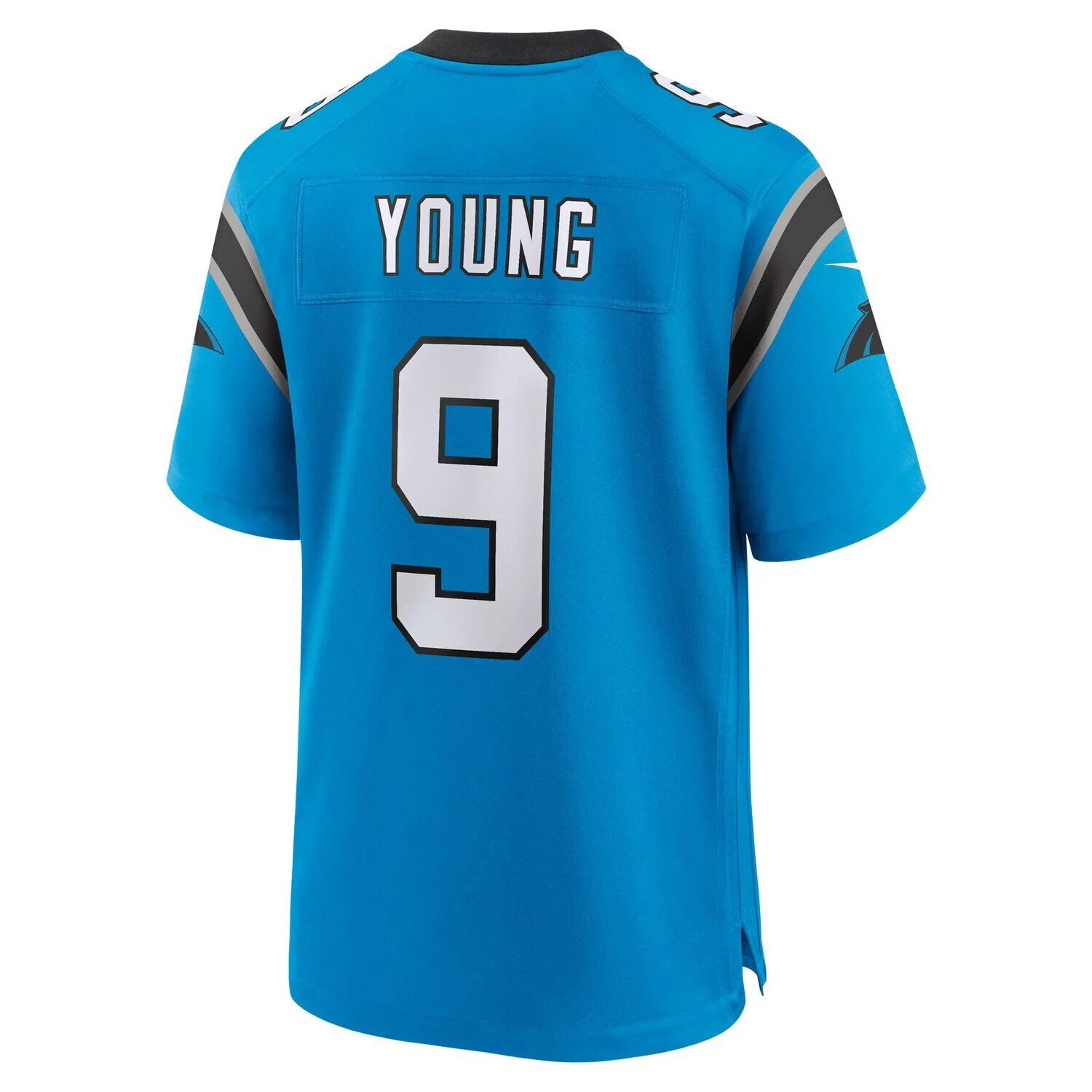 Мужская футболка Bryce Young Blue Carolina Panthers драфта НФЛ 2023 года, выбранная в первом раунде, альтернативная игра Nike — фото 3