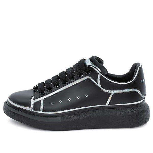 

Кроссовки oversized sneaker 'black silver holo' Alexander Mcqueen, черный