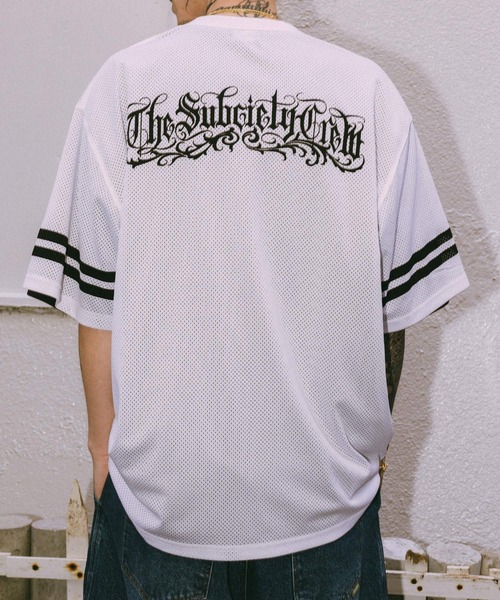 

Футболка с сетчатым рисунком Subciety, белый