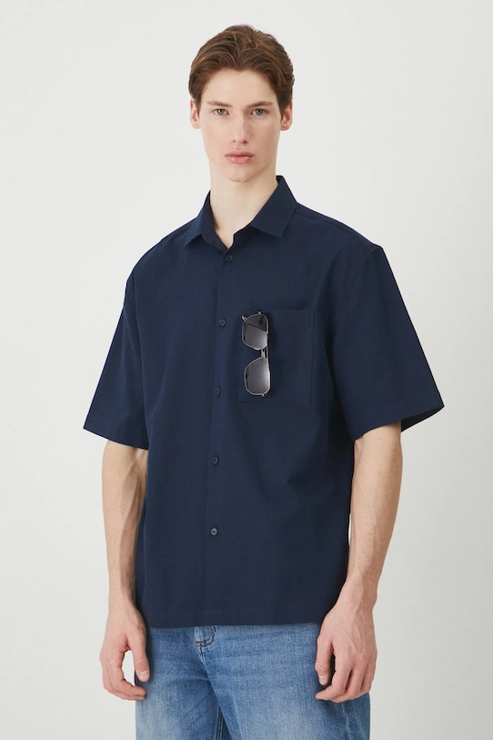 

Хлопковая рубашка Medicine, темно-синий