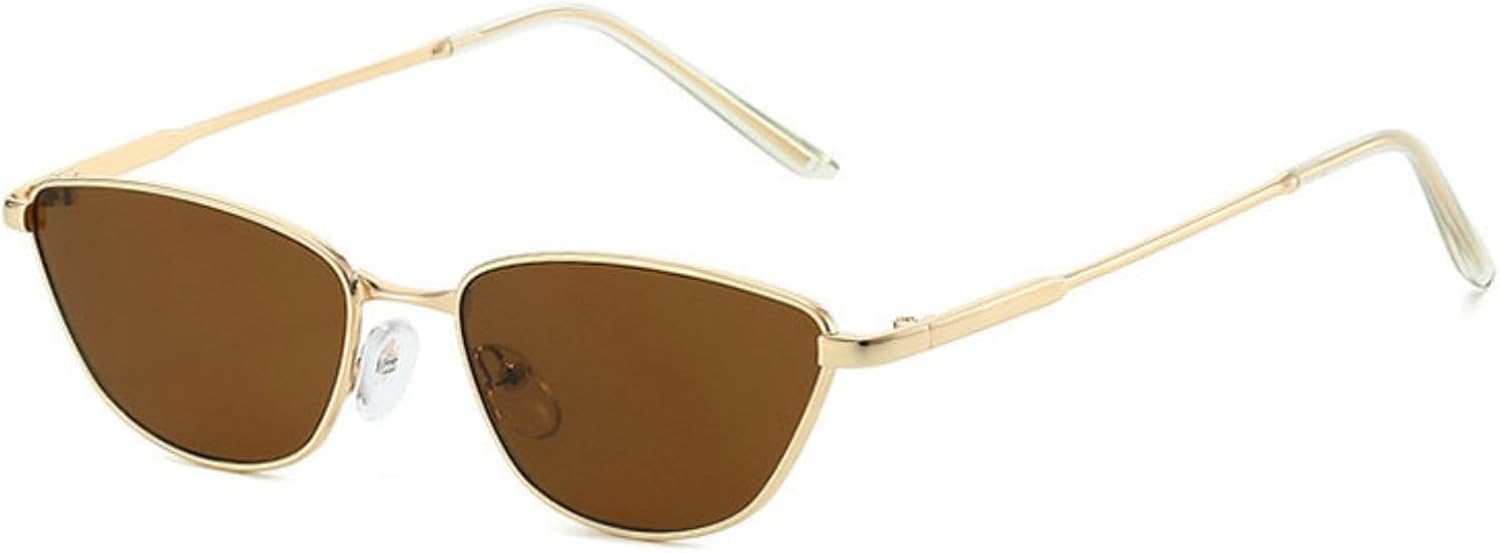 

Винтажные солнцезащитные очки Willochra в форме кошачьего глаза, маленькие многоугольные, металлические, модные, конфетного цвета, с защитой от УФ-излучения UV400, мужские солнцезащитные очки, C5