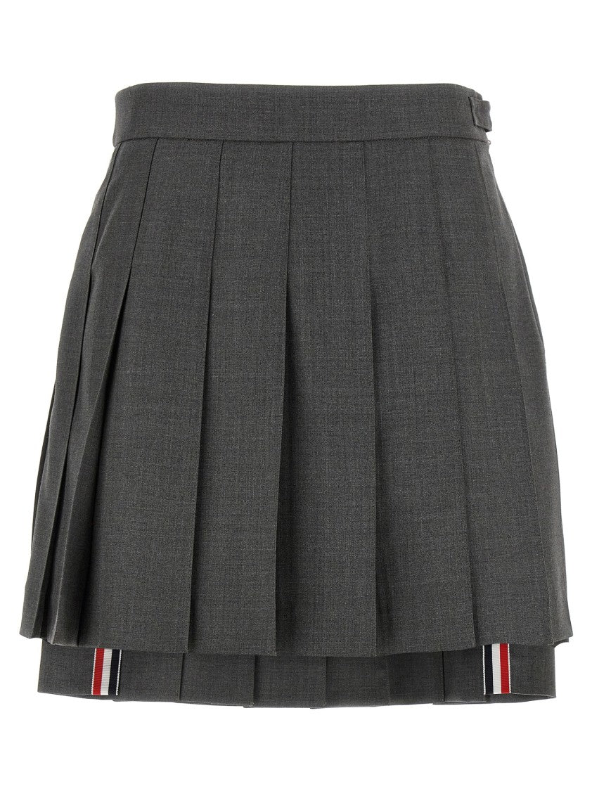 

Мини-юбка 'Uniform' Thom Browne, серый