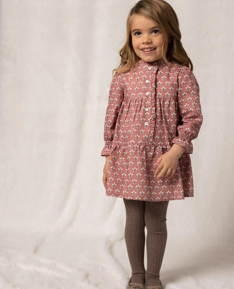 

Хлопковое детское платье Fina Ejerique, бордовый