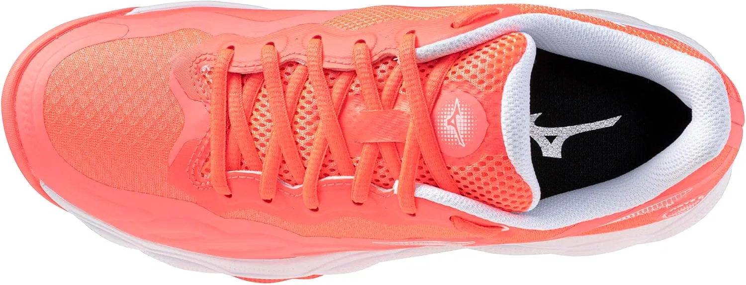 Кроссовки теннисные Mizuno Wave Enforce Court AC, Striking Coral-white — фото 4