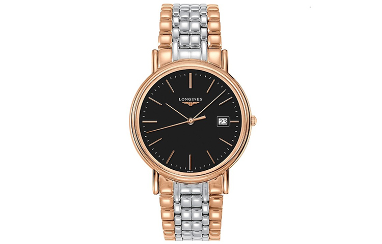 

Longines Мужские кварцевые часы из великолепной коллекции, диаметр 38,5 мм, черный циферблат