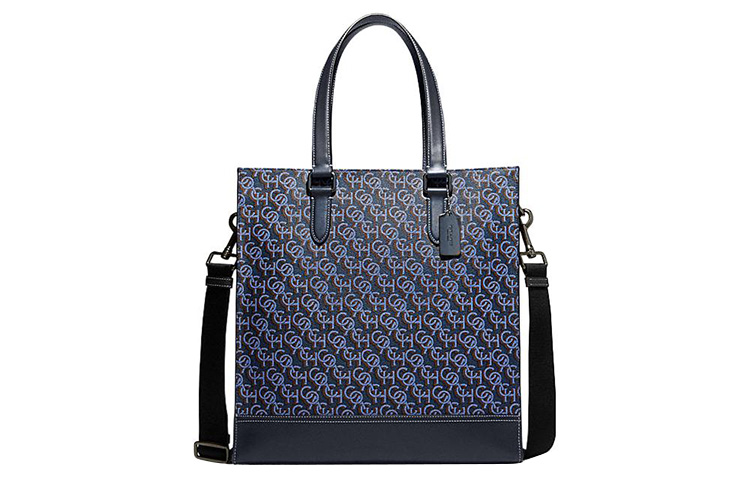 

COACH Сумка тоут из кожи Грэм Коровы Шоппер Плечевая сумка Кроссбод Клатч большая женская черная синяя